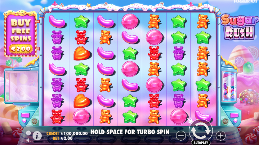 Пример слота Sugar Rush